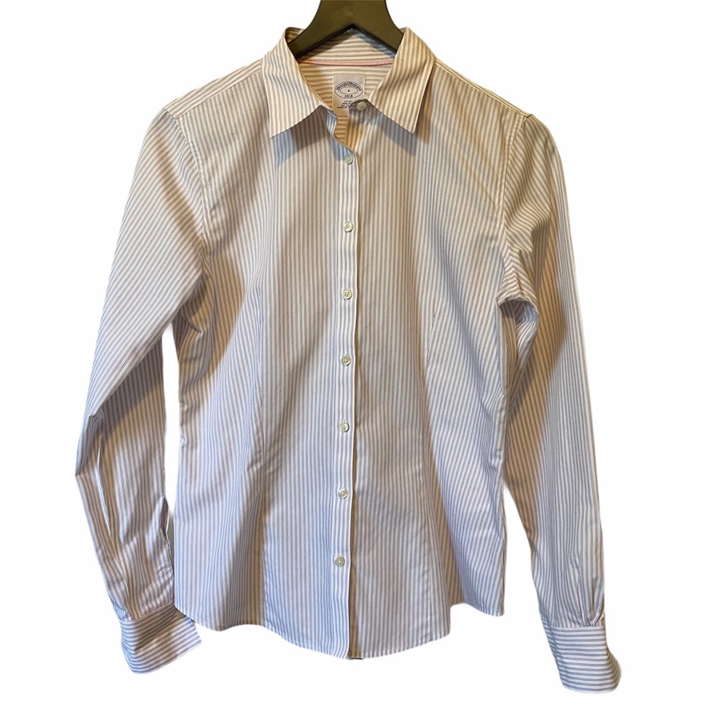 Brooks Brothers 1818 Fitted Button-Down Pinstripe 6